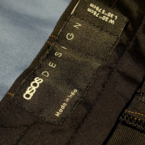 ASOS Men's Brown Plaid Dress Pants 30x30 - Picture 4 of 9